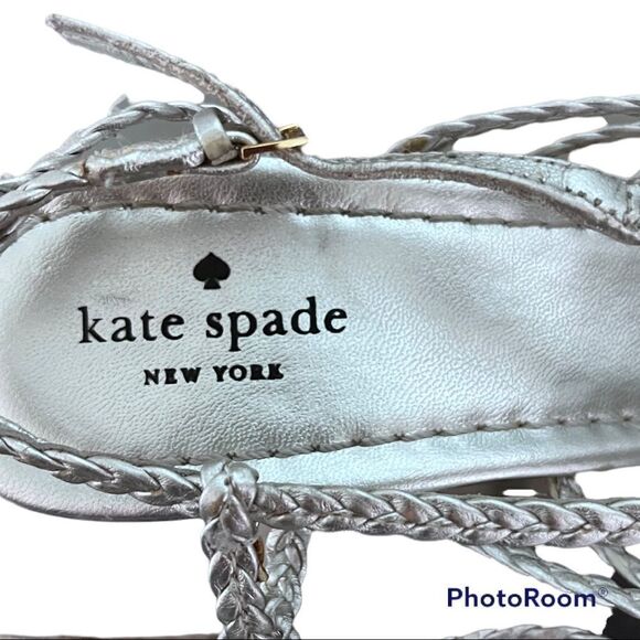 kate spade new york
felix strappy metallic cork wedge heel - Picture 2 of 7